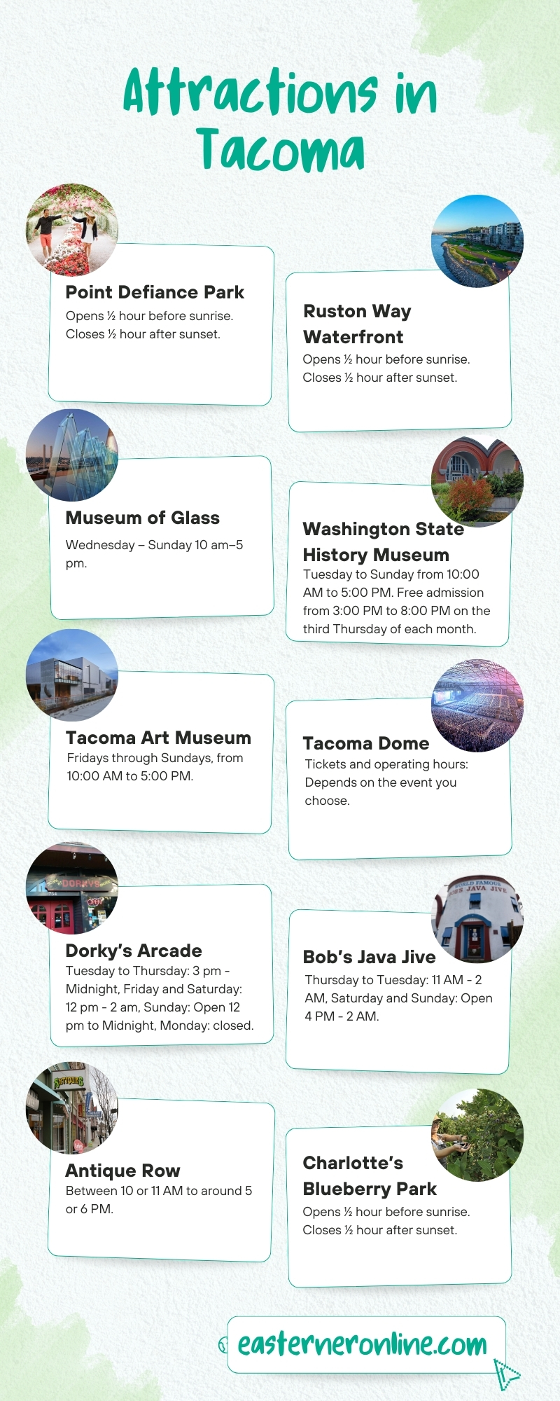 Attractions in Tacoma