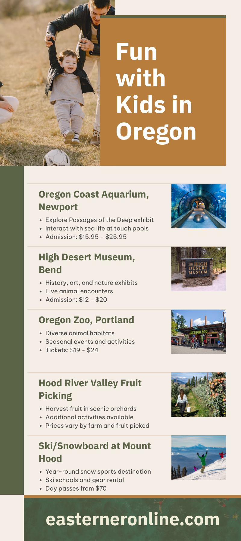 Things to Do with Kids & Teens in Oregon 2024