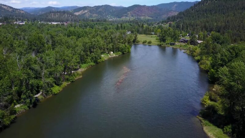 Waterfront Park in Leavenworth Photographed with Drone