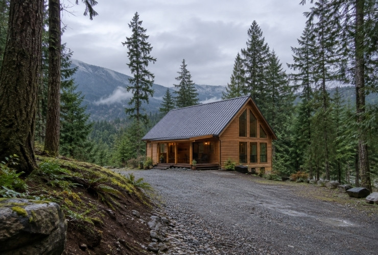 A cabin in the Pacific NorthWest